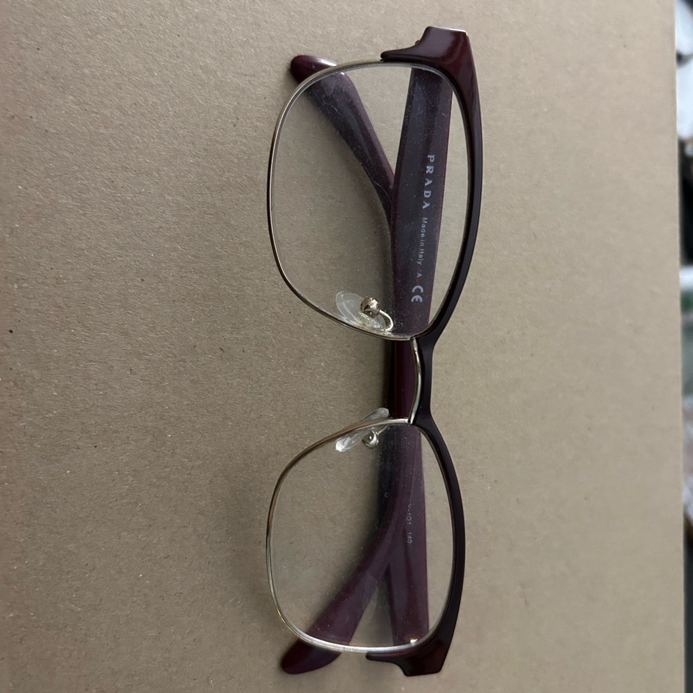 Prada Burgundy Glasses, ref. VPR65R